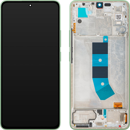 Display s Touchscreenom Xiaomi Redmi Note 13 4G, s Okvirom, Zelena (Mint Green), Service Pack 56000300N700