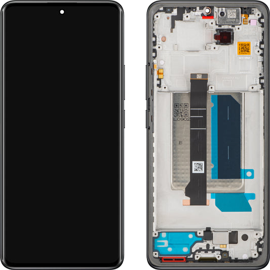 Display s Touchscreenom Xiaomi Redmi Note 14 Pro+ 5G, s Okvirom, Crni (Midnight Black), Service Pack 5600190O16U00