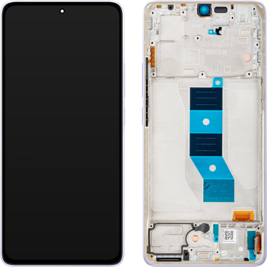 Display s Touchscreenom Xiaomi Redmi Note 14 5G, s Okvirom, Ljubičasta (Lavender Purple), Service Pack 56001900O1700