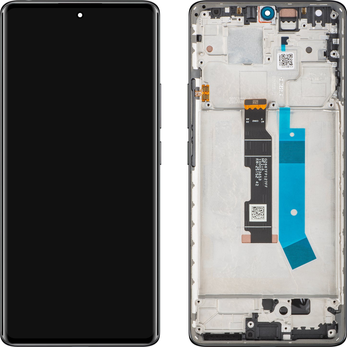 Display s Touchscreenom Xiaomi Redmi Note 14 Pro 4G, s Okvirom, Crni (Midnight Black), Service Pack 560003000O600