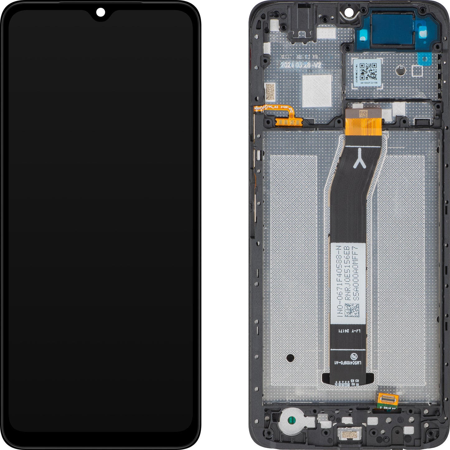 Display s Touchscreenom Xiaomi Redmi A3x, s Okvirom, Crna (Midnight Black), Service Pack 560006C3Y200