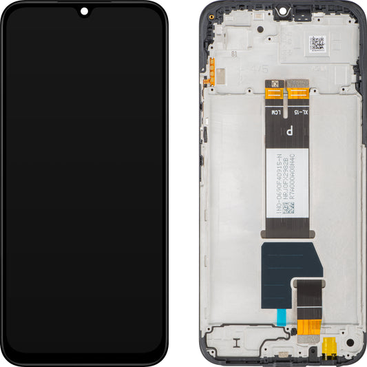 Display s Touchscreenom Xiaomi Redmi 15C 5G, s Okvirom, Crni, Service Pack 56000200P1500