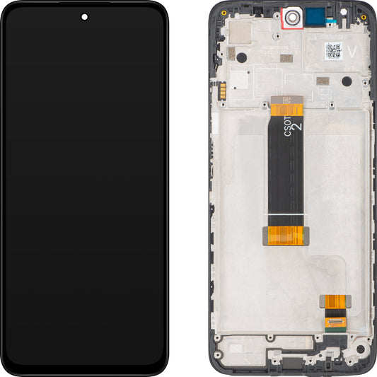 Display s Touchscreenom Xiaomi Redmi 12 5G, s Okvirom, Crni, Service Pack 5600180M1900
