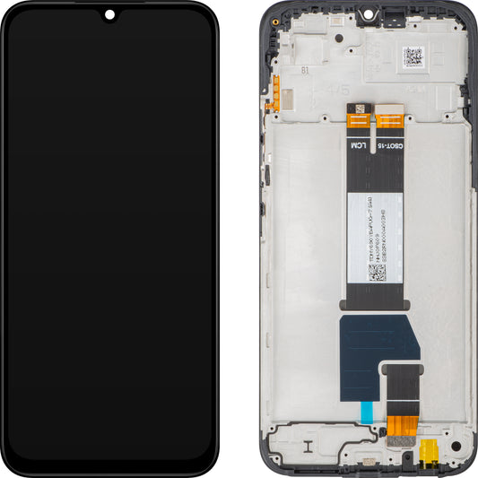 Zaslon s dodirnim zaslonom Xiaomi Poco C85 4G / Redmi 15C 4G, s okvirom, globalna verzija, crna, Swap 5600020P15A00