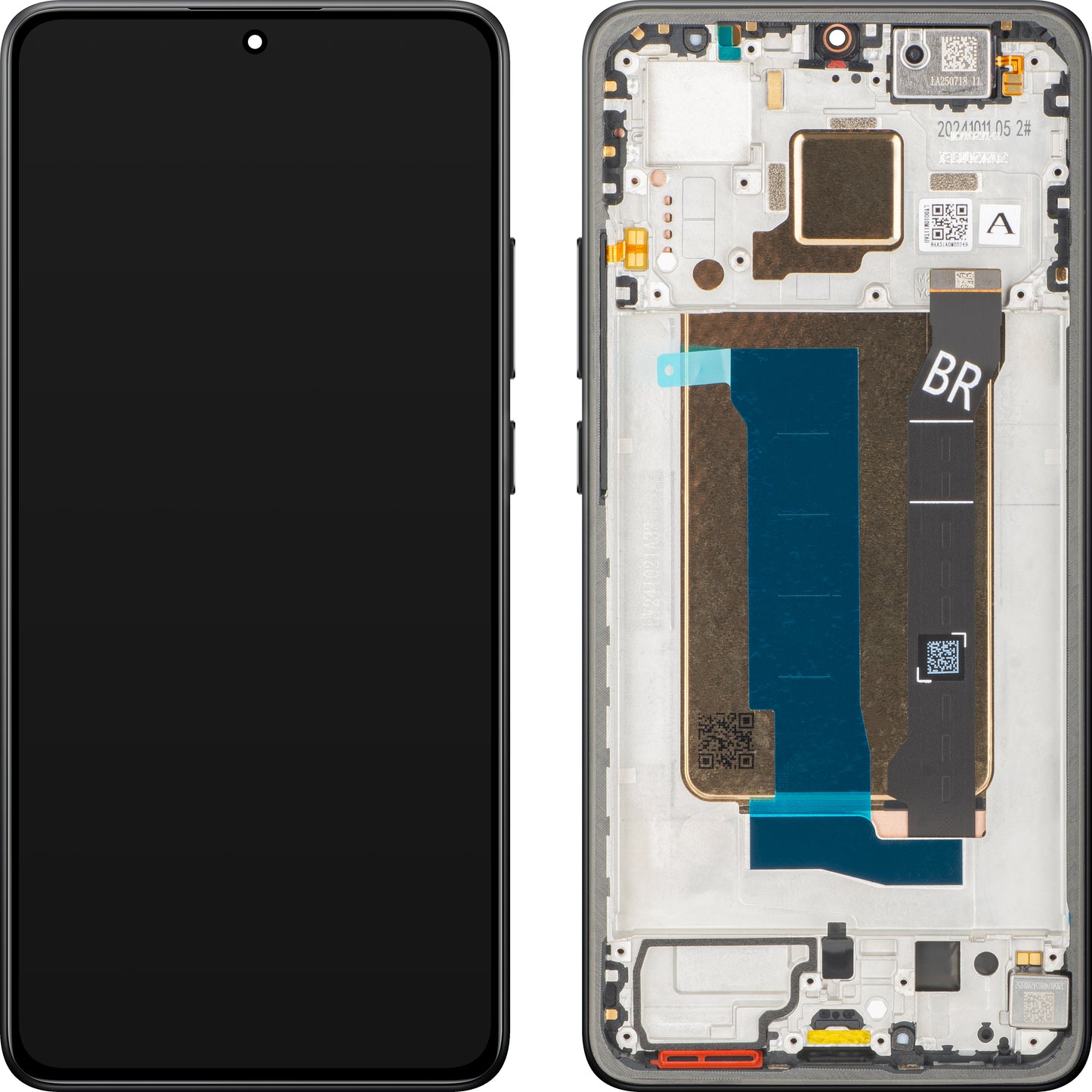 Zaslon s dodirnim zaslonom Xiaomi Poco X7 Pro, s okvirom, crni, Swap 56000300O1000