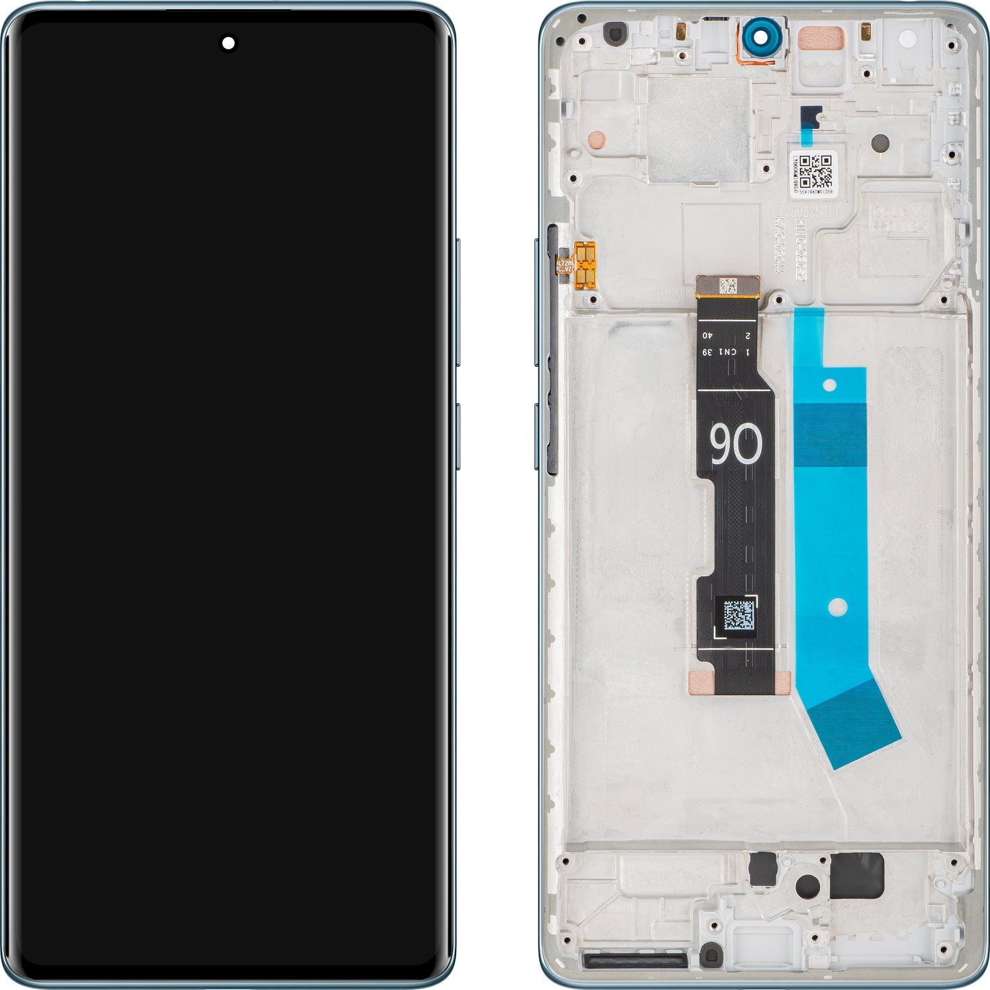 Zaslon s dodirnim zaslonom Xiaomi Redmi Note 14 Pro 4G, s okvirom, Plava (Ocean Blue), obnovljeno 560001000O600