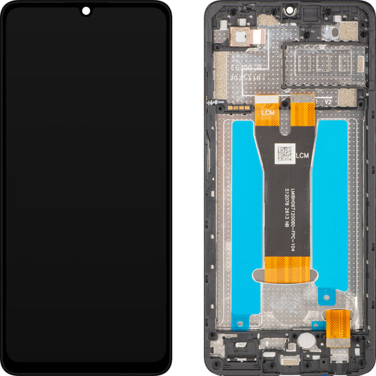 Zaslon s dodirnim zaslonom ZTE Blade A56 / Blade A36, s okvirom, crni, servisni paket 80800522766