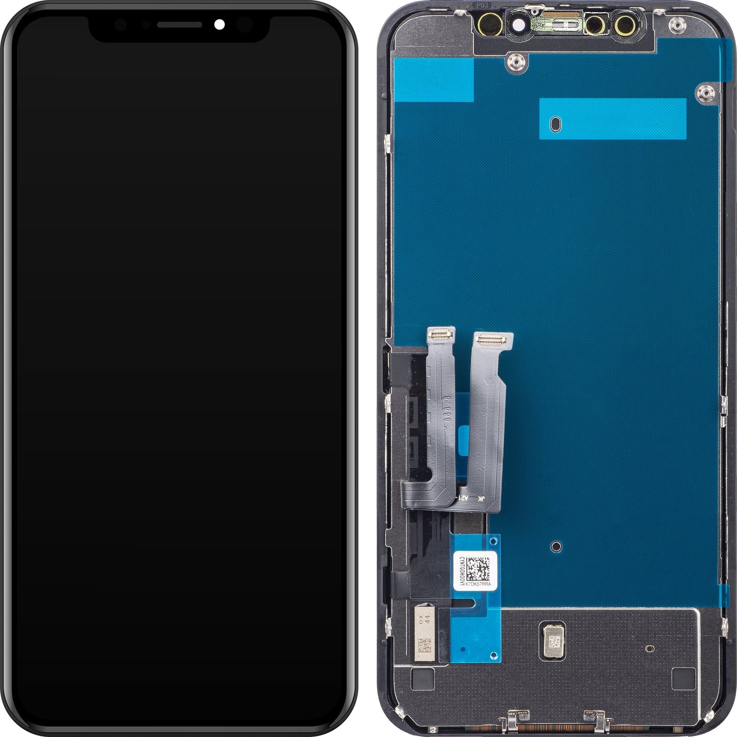 Zaslon s dodirnim ekranom ZY za Apple iPhone XR, s okvirom, LCD In-Cell verzija, crni