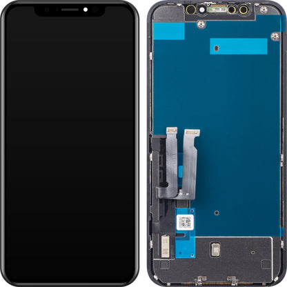 Zaslon s dodirnim ekranom ZY za Apple iPhone XR, s okvirom, LCD In-Cell verzija, crni