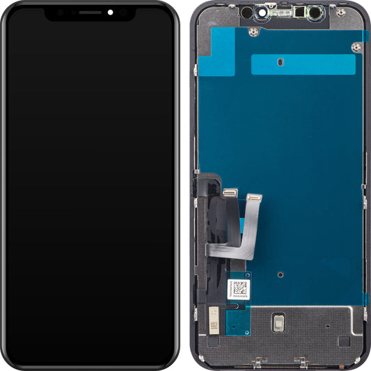Zaslon s dodirnim ekranom ZY za Apple iPhone 11, s okvirom, LCD In-Cell IC Movable verzija, crni