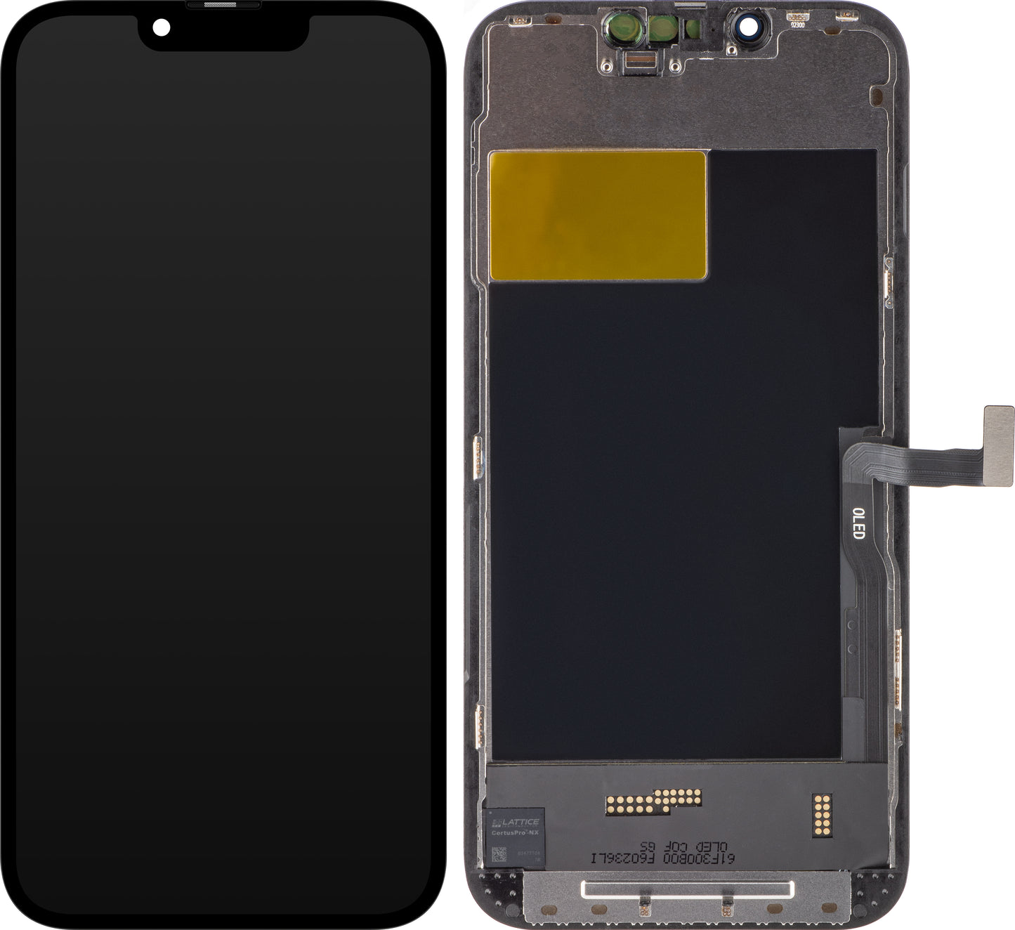 Display s dodirnim zaslonom ZY za Apple iPhone 13 Pro, s okvirom, OLED IC Movable verzija, crni