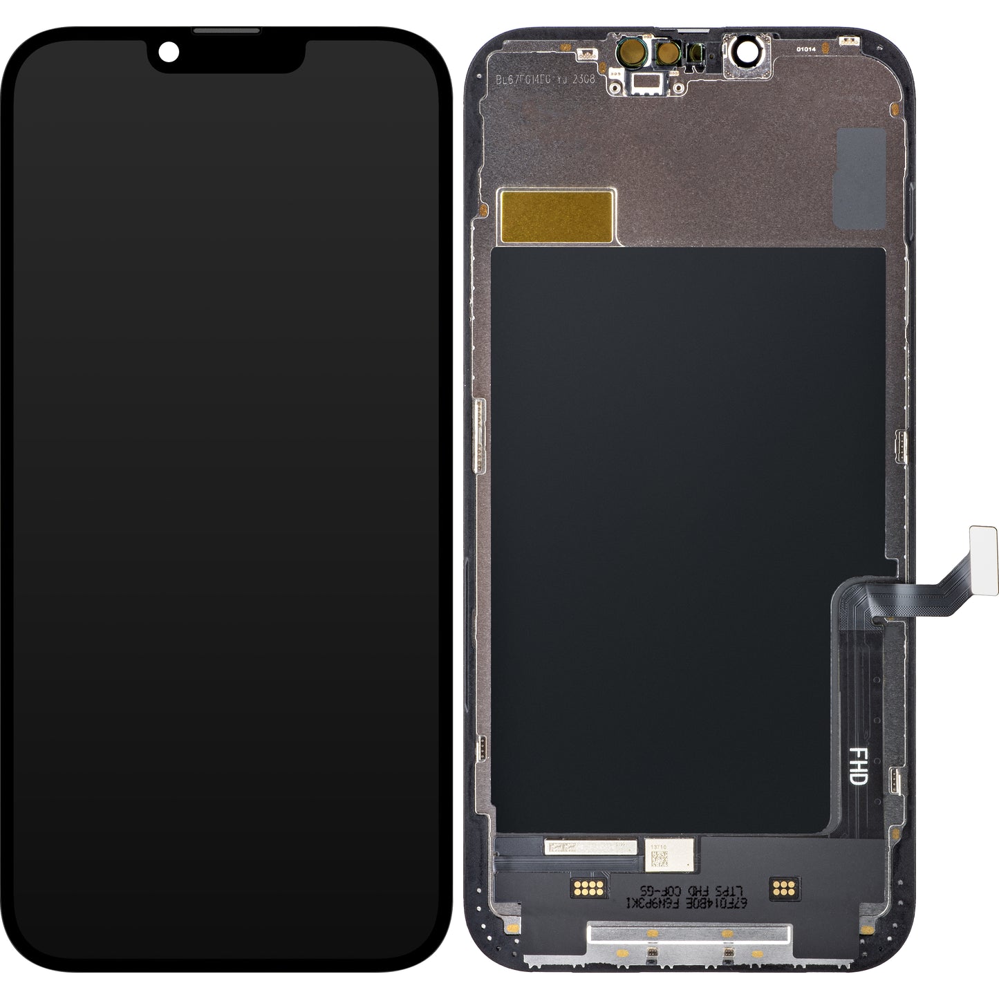 Zaslon s dodirnim ekranom ZY za Apple iPhone 14 Plus, s okvirom, LCD In-Cell IC Movable verzija, crni