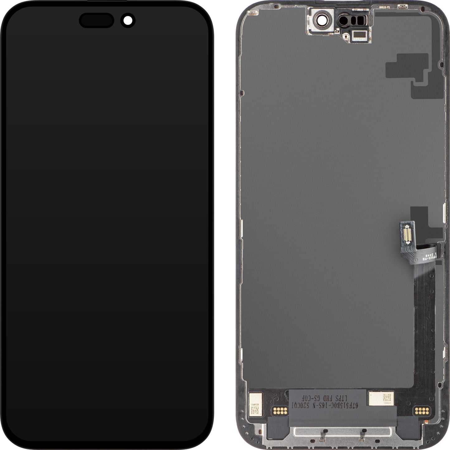 Zaslon s dodirnim zaslonom ZY za Apple iPhone 16 Plus, s okvirom, LCD In-Cell IC Movable verzija, Crna
