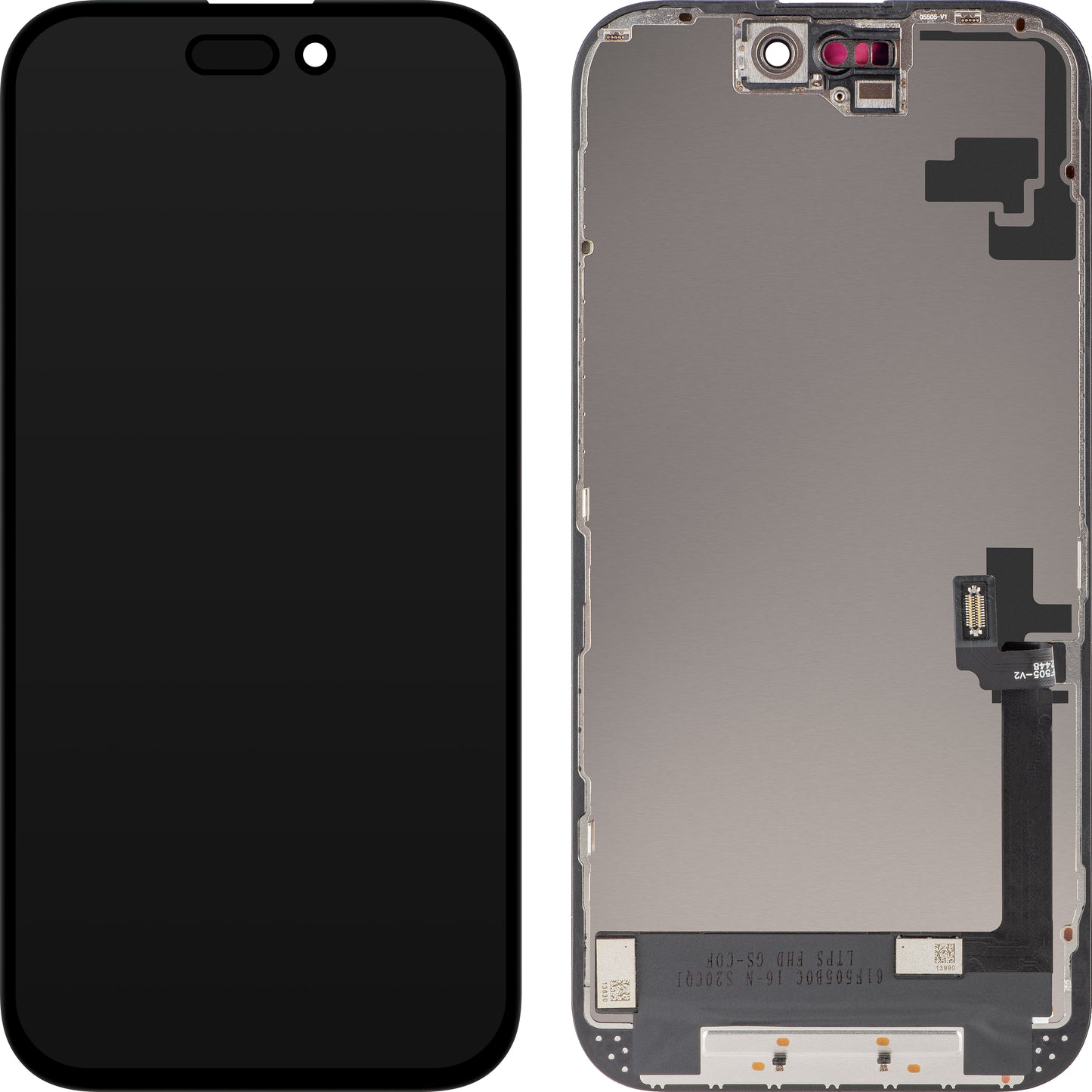 Zaslon s dodirnim zaslonom ZY za Apple iPhone 16, s okvirom, LCD In-Cell verzija, Crna