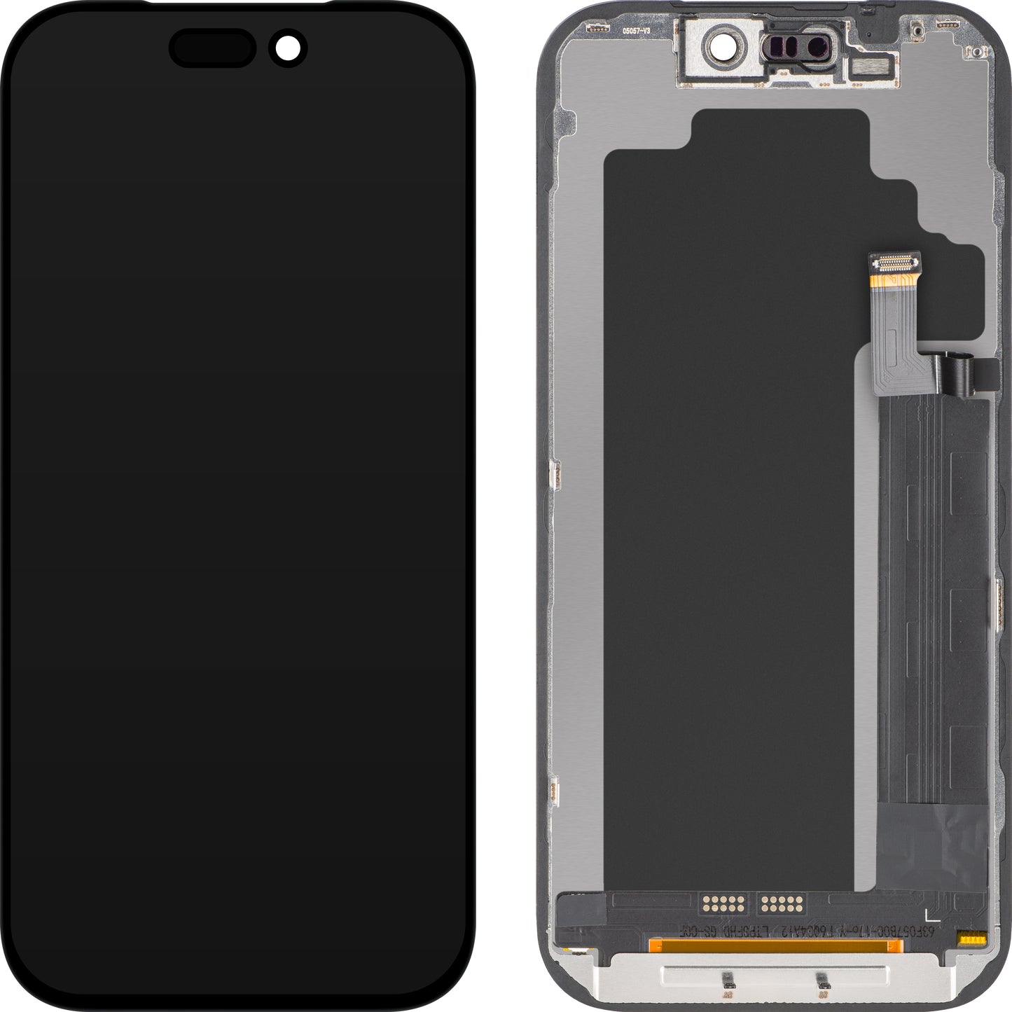 Zaslon s dodirnim zaslonom ZY za Apple iPhone 17 Pro, s okvirom, LCD In-Cell IC Movable verzija, Crna