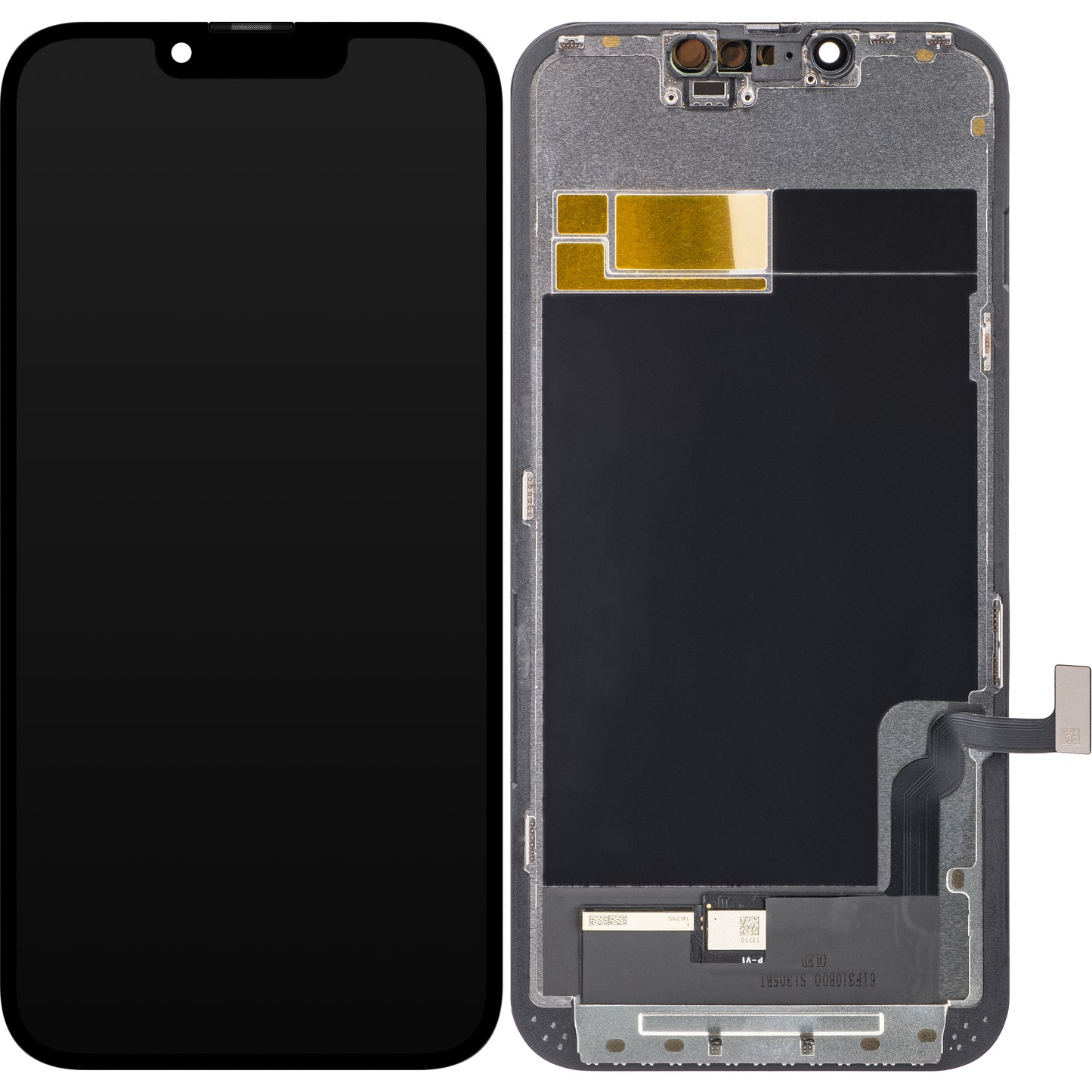 Display s Touchscreenom ZY za Apple iPhone 13, s Okvirom, OLED IC Movable verzija, Crni