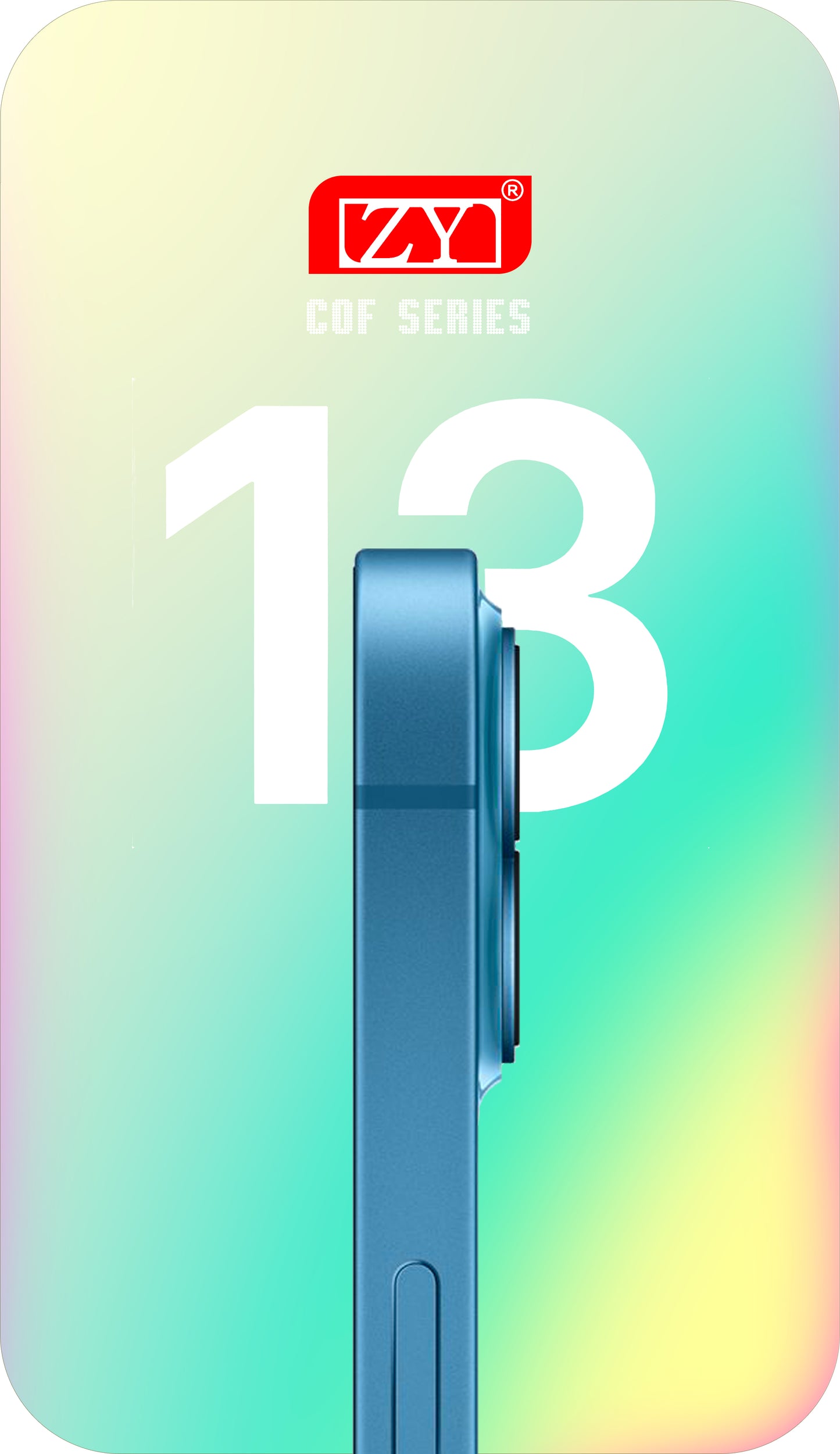 Zaslon s dodirnim ekranom ZY za Apple iPhone 13, s okvirom, LCD In-Cell IC Movable verzija, crni