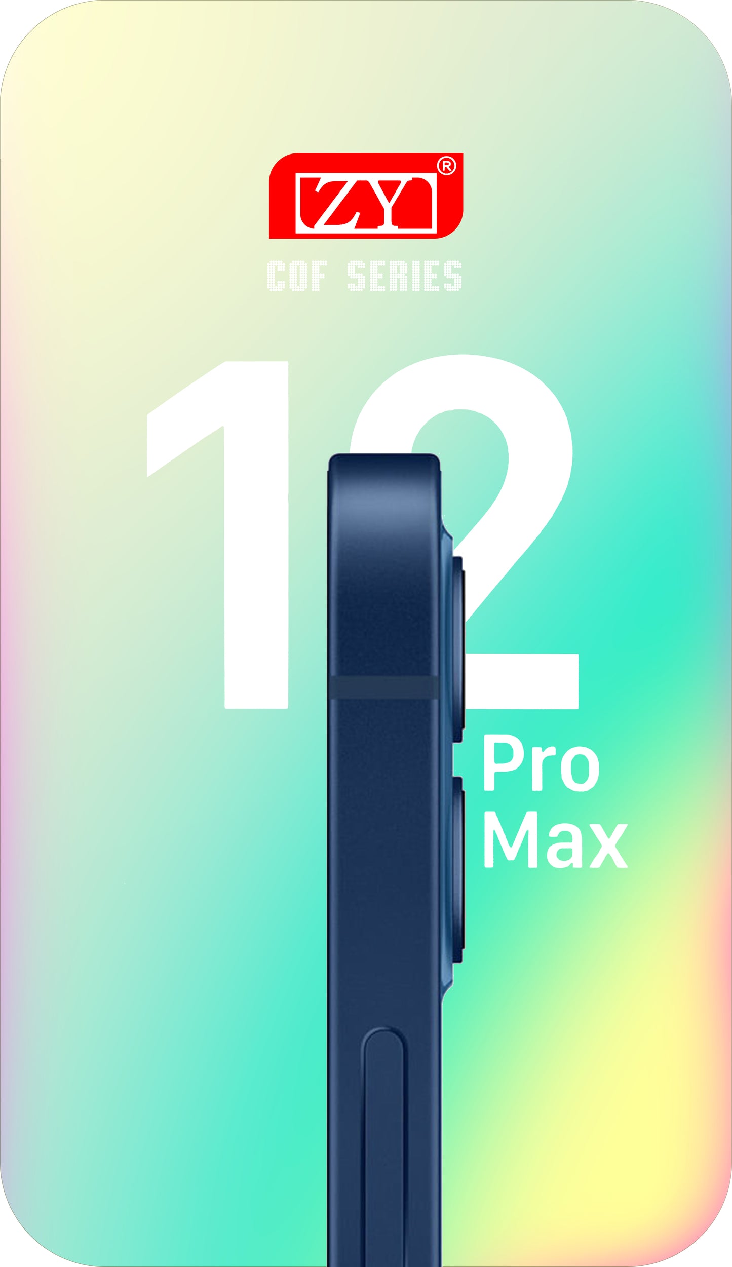 Zaslon s dodirnim ekranom ZY za Apple iPhone 12 Pro Max, s okvirom, LCD In-Cell IC Movable verzija, crni