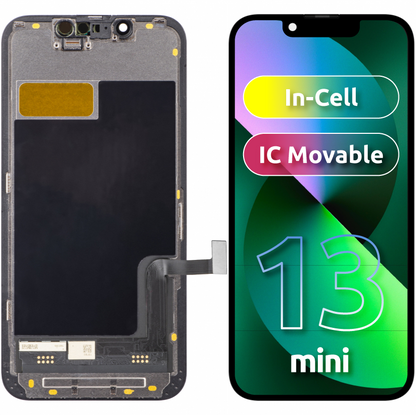 Zaslon s dodirnim ekranom ZY za Apple iPhone 13 mini, s okvirom, LCD In-Cell IC Movable verzija, crni