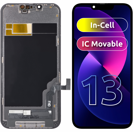 Zaslon s dodirnim ekranom ZY za Apple iPhone 13, s okvirom, LCD In-Cell IC Movable verzija, crni