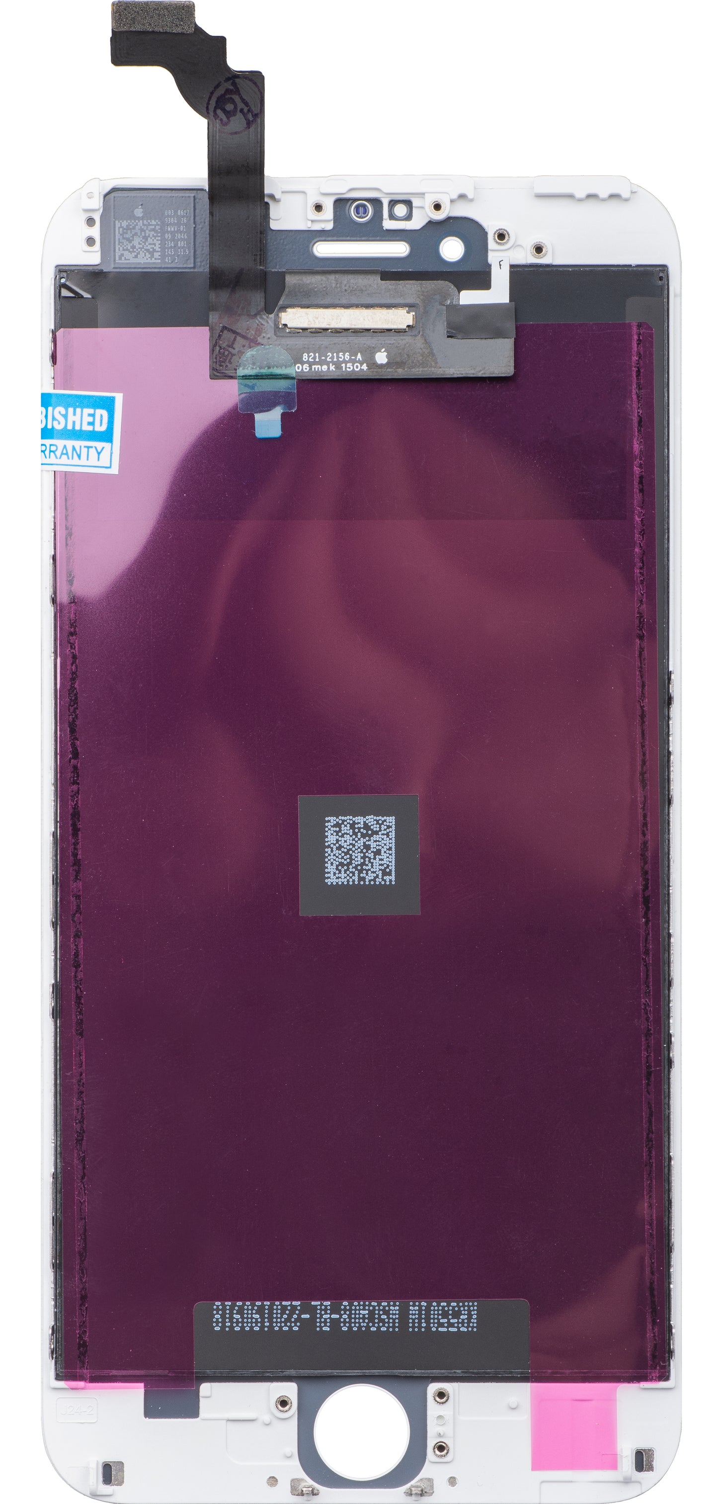 Display s dodirnim zaslonom Apple iPhone 6 Plus, s okvirom, bijeli, obnovljen