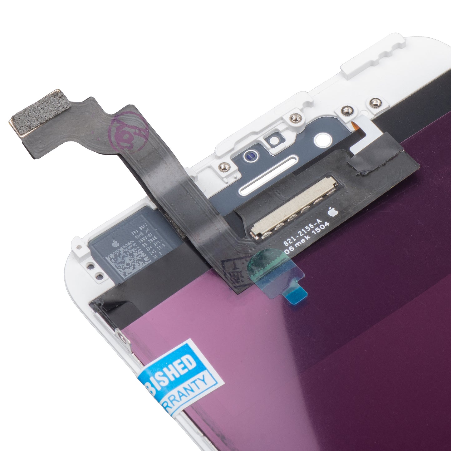 Display s dodirnim zaslonom Apple iPhone 6 Plus, s okvirom, bijeli, obnovljen
