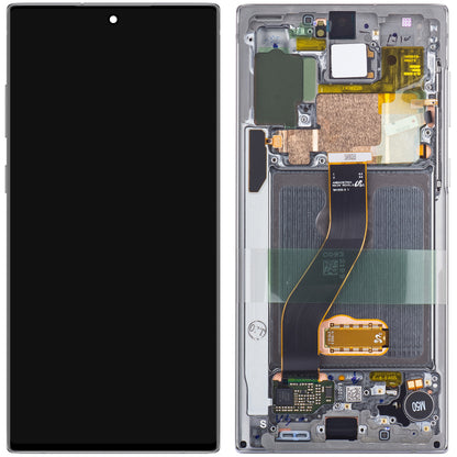Zaslon s dodirnim ekranom Samsung Galaxy Note10 N970, s okvirom, Srebrni (Aura White), Servisni paket GH82-20818C