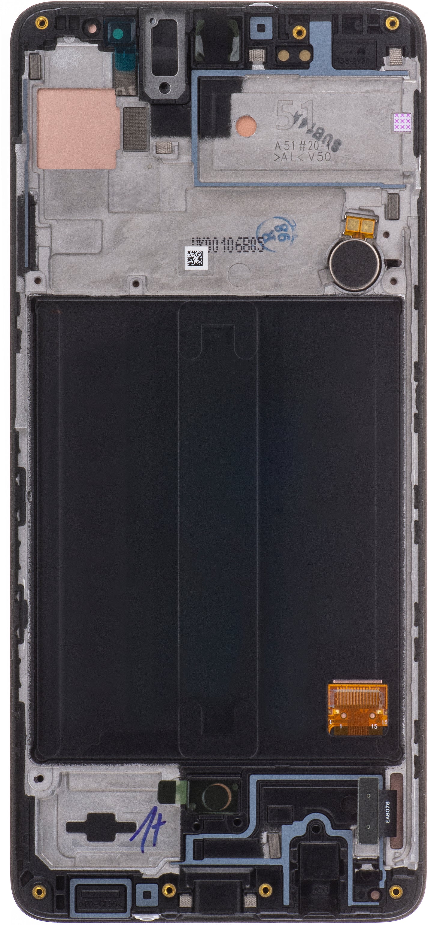 Display s Touchscreenom Samsung Galaxy A51 A515, s Okvirom, Crni, Service Pack GH82-21669A