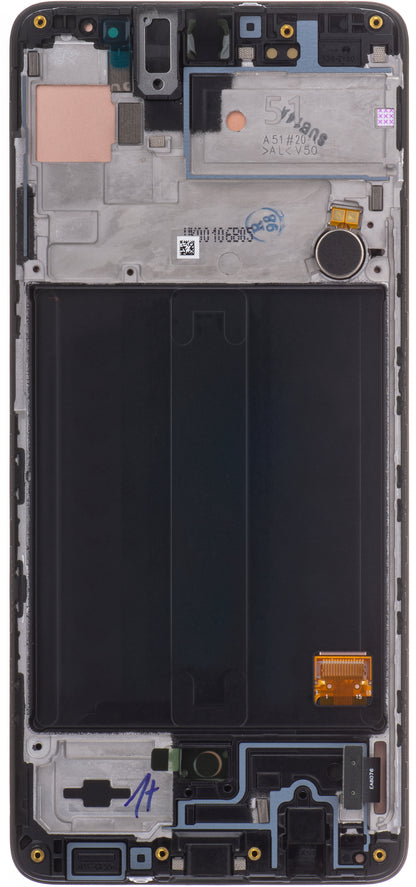 Display s Touchscreenom Samsung Galaxy A51 A515, s Okvirom, Crni, Service Pack GH82-21669A