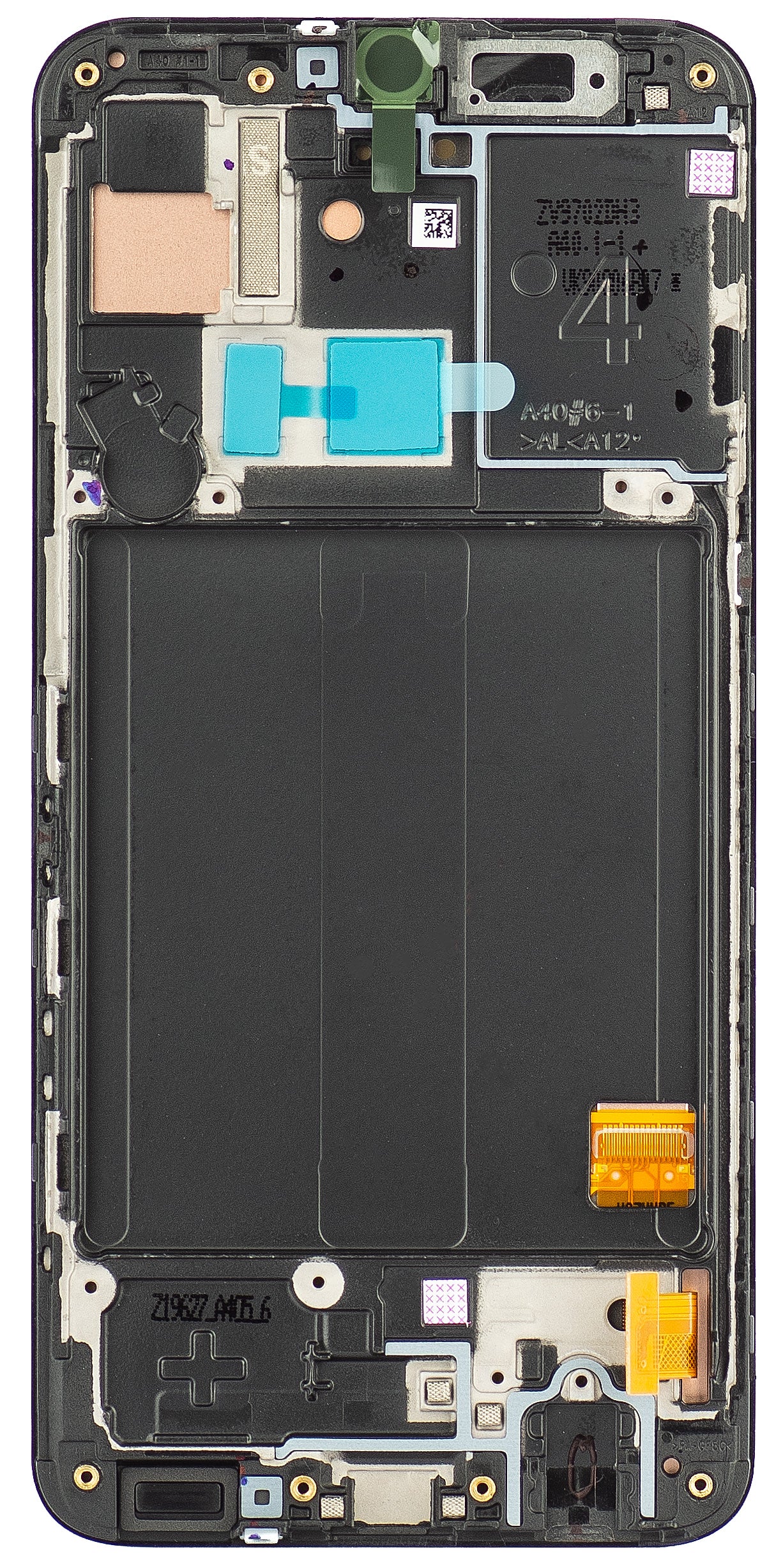 Zaslon s dodirnim ekranom Samsung Galaxy A40 A405, s okvirom, crni, servisni paket GH82-19672A