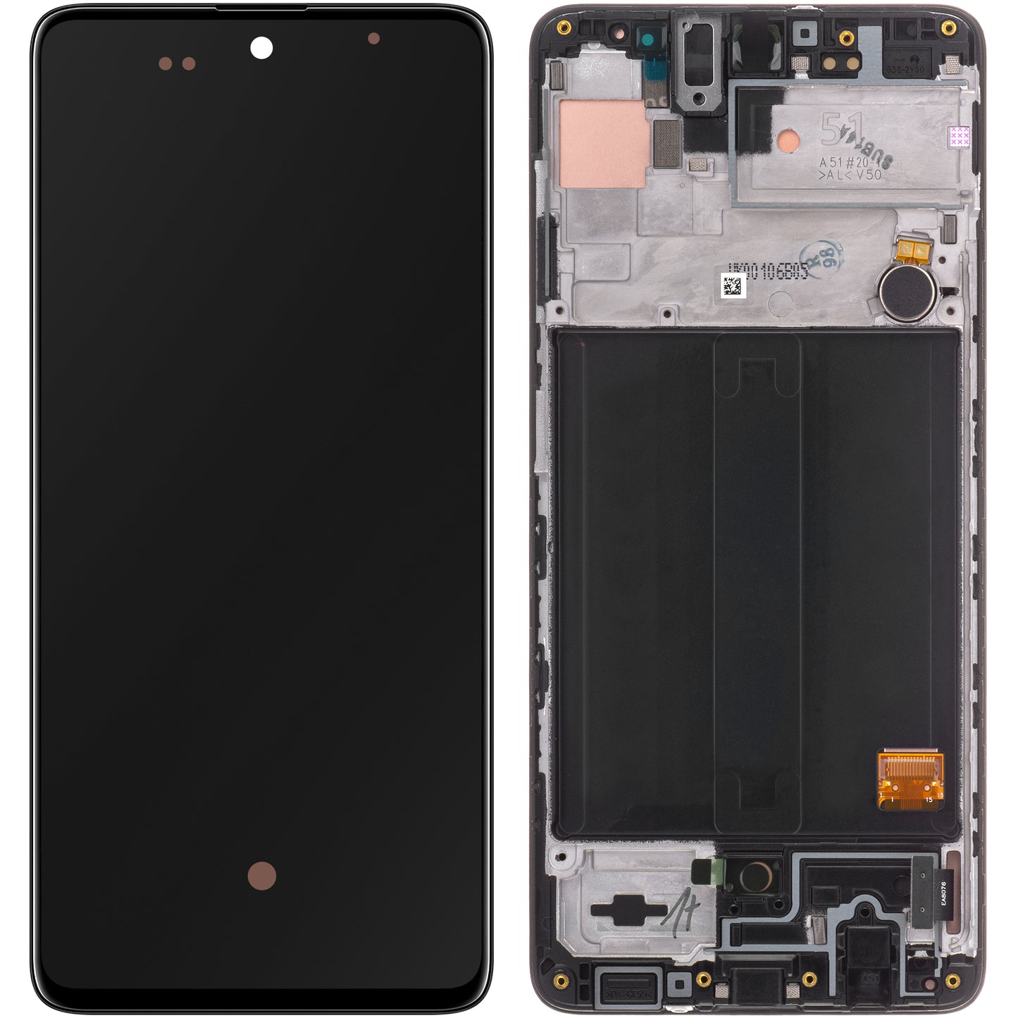 Display s Touchscreenom Samsung Galaxy A51 A515, s Okvirom, Crni, Service Pack GH82-21669A