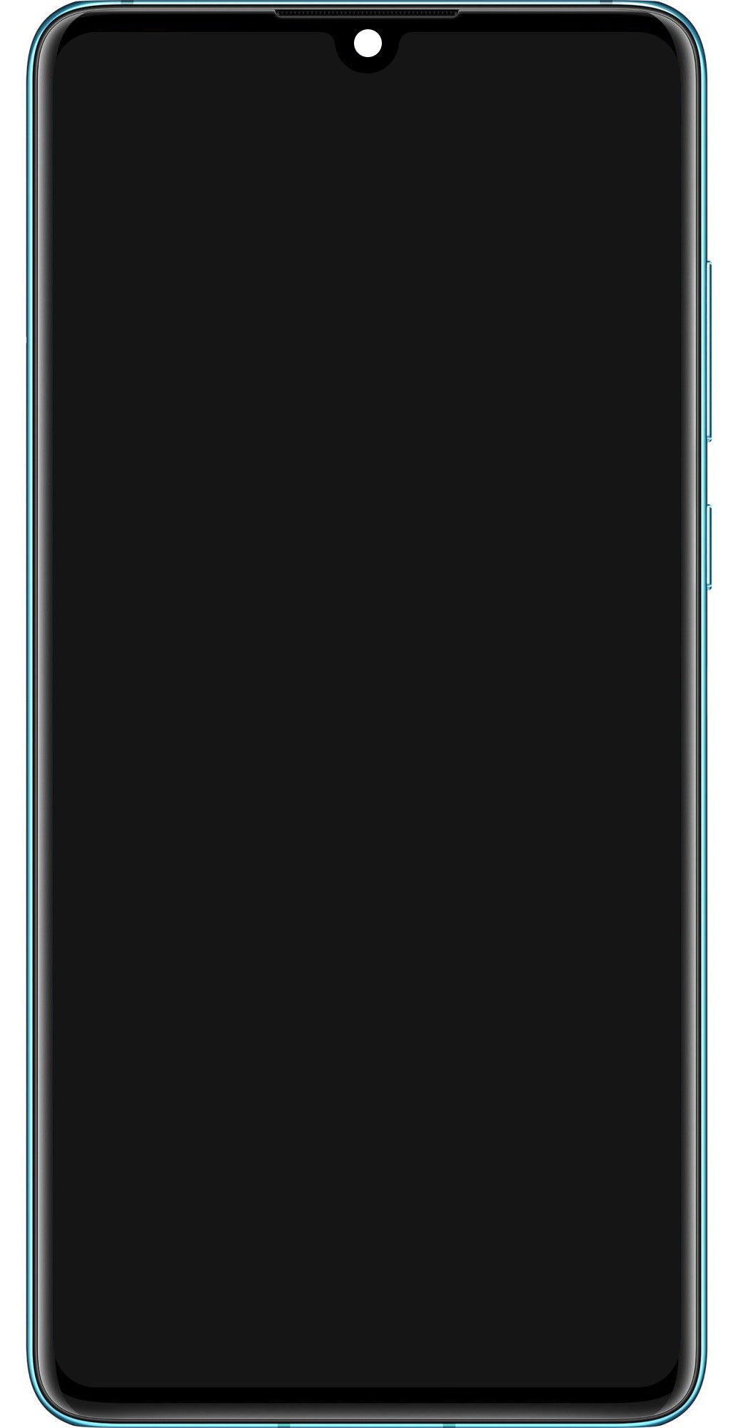 Zaslon s dodirnim ekranom Huawei P30, s okvirom i baterijom, plavi (Aurora Blue), servisni paket 02354HRH