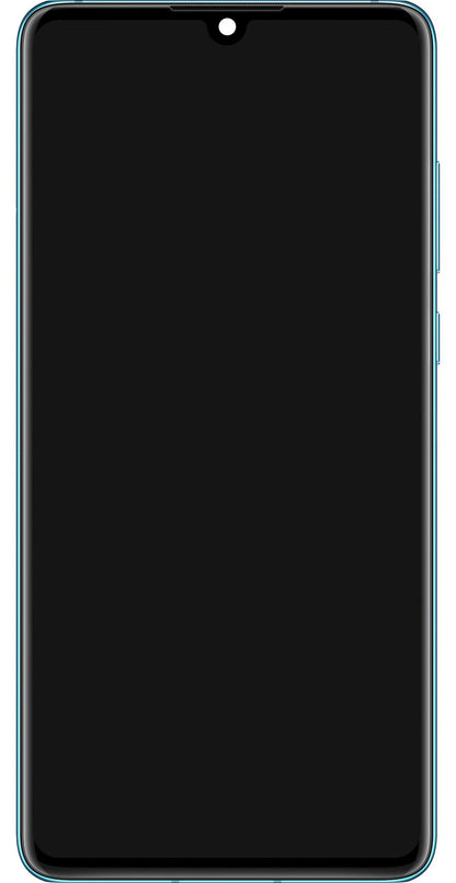 Zaslon s dodirnim ekranom Huawei P30, s okvirom i baterijom, plavi (Aurora Blue), servisni paket 02354HRH