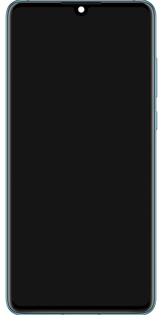 Zaslon s dodirnim ekranom Huawei P30, s okvirom i baterijom, plavi (Aurora Blue), servisni paket 02354HRH