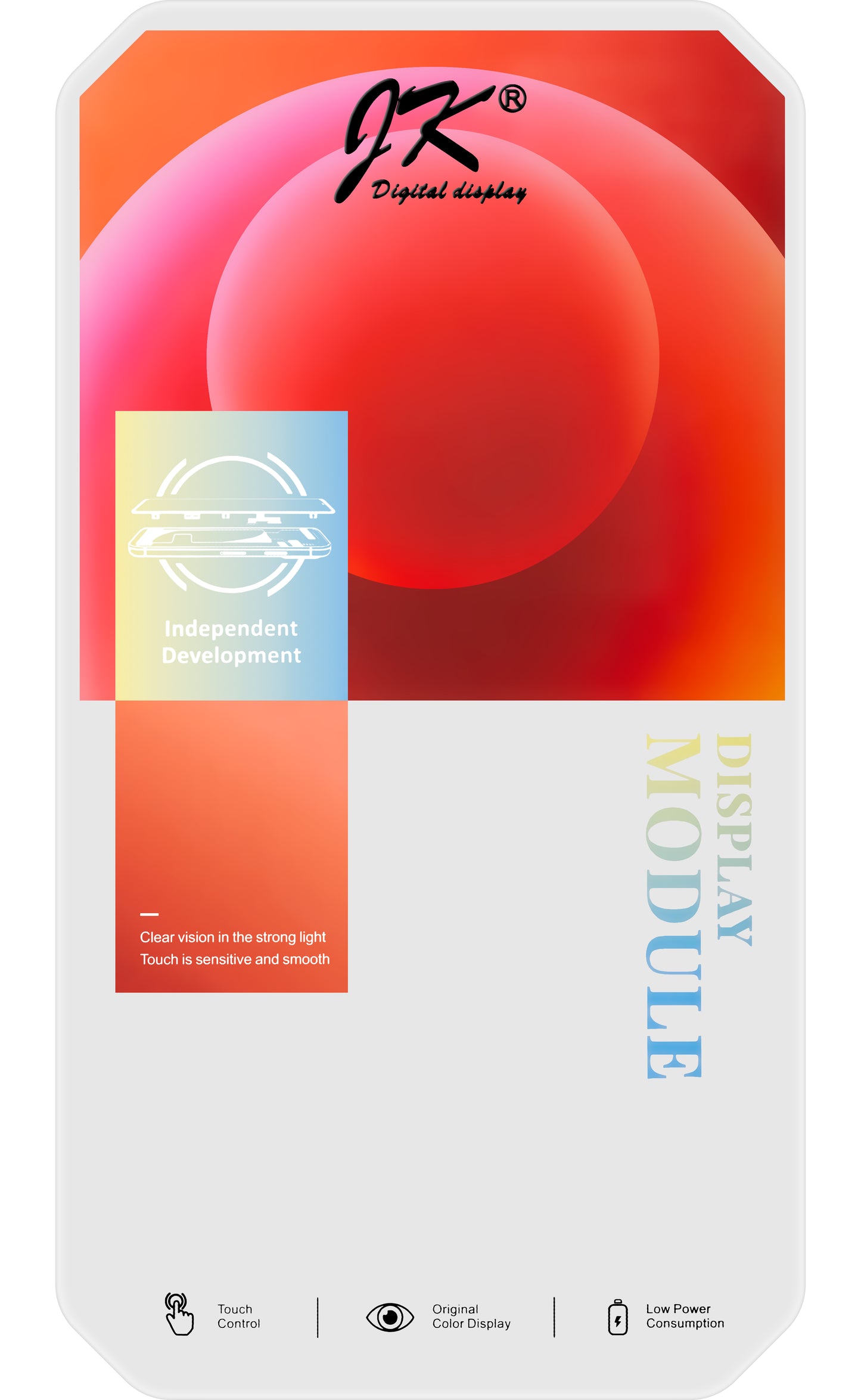 Display s dodirnim zaslonom JK za Apple iPhone 13, s okvirom, LCD In-Cell verzija, crni