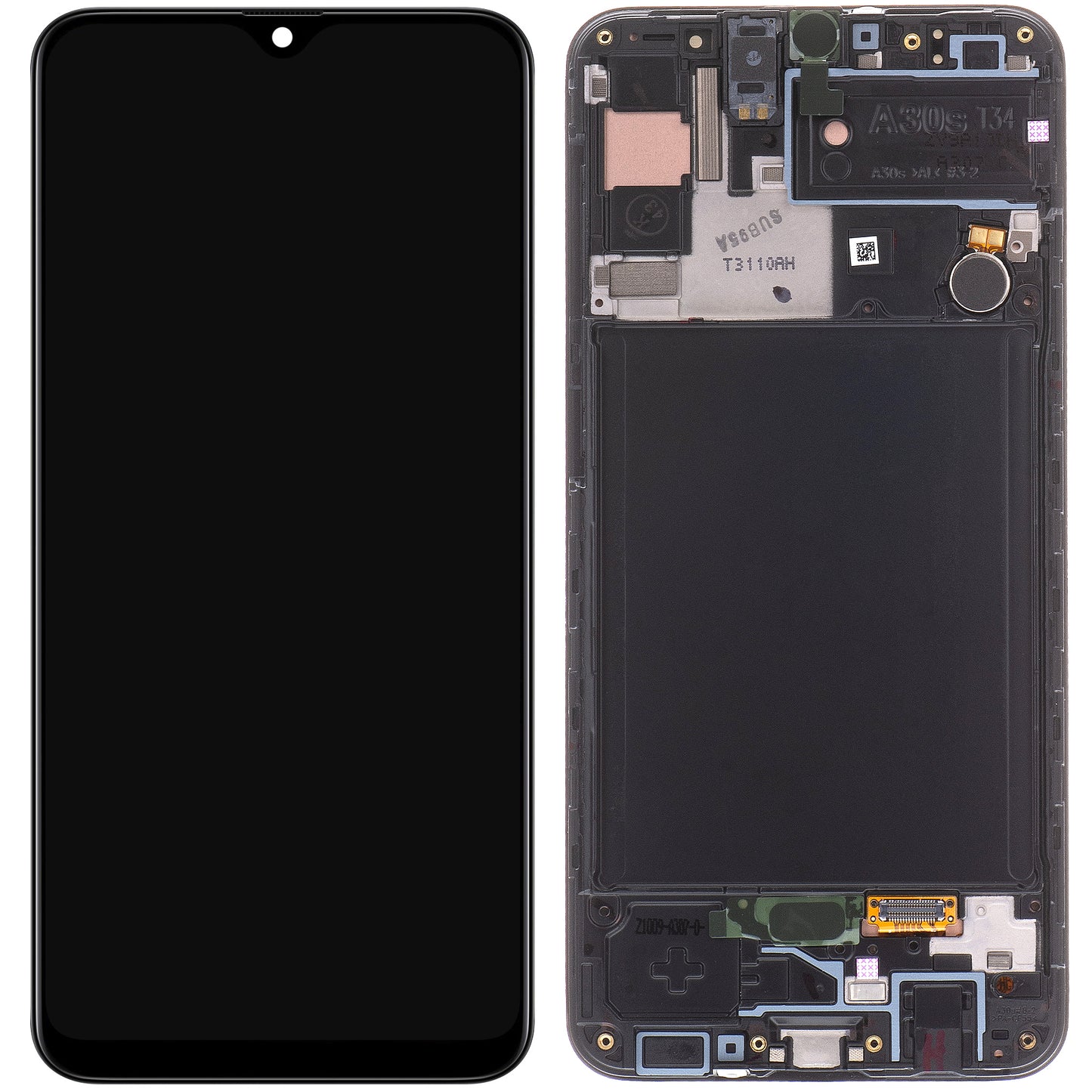Zaslon s dodirnim ekranom Samsung Galaxy A30s A307, s okvirom, crni, servisni paket GH82-21190A