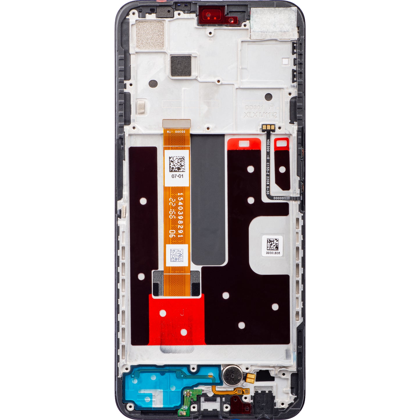 Zaslon s dodirnim ekranom Oppo Reno4 Z 5G / A92s, s okvirom, crni, servisni paket 4904261