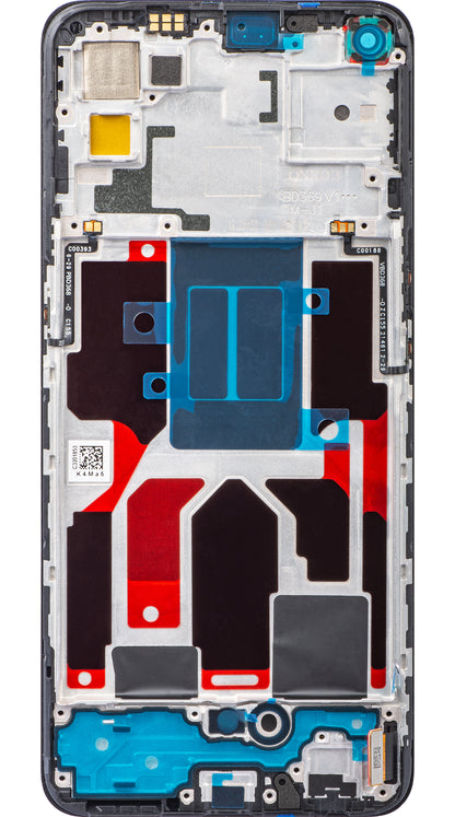 Zaslon s dodirnim ekranom Oppo K9 / Find X3 Lite / Reno5 5G, s okvirom, crni, servisni paket 4905997