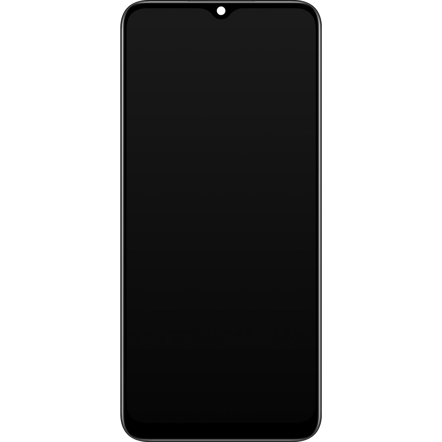Display s dodirnim zaslonom Realme C30 / Narzo 50i Prime, s okvirom, crni, Service Pack 4130279