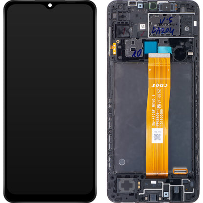 Display s dodirnim zaslonom Samsung Galaxy A12 A125, s okvirom, crni, Service Pack GH82-24491A