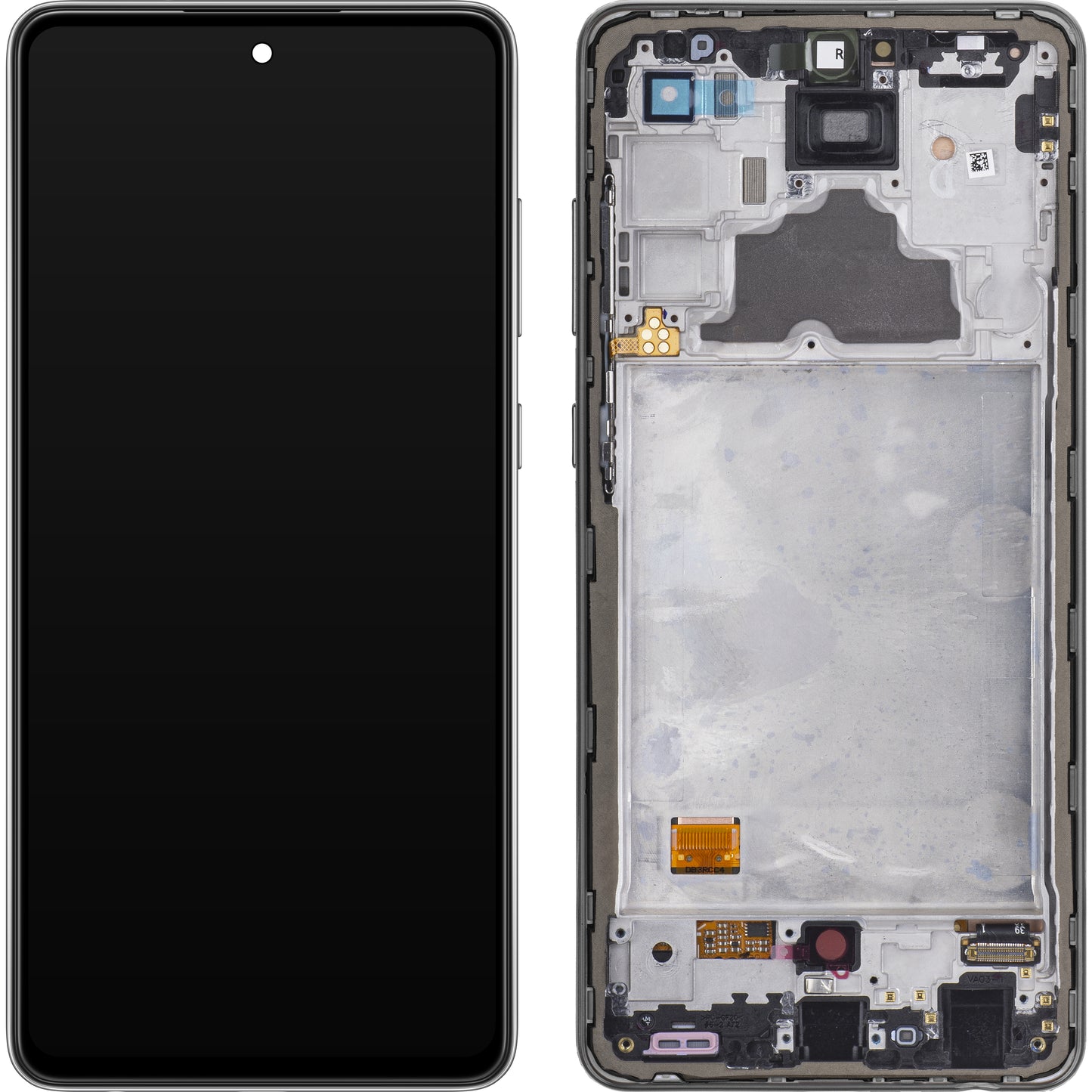 Zaslon s dodirnim ekranom Samsung Galaxy A72 A725 / A72 5G A726, s okvirom, crni, servisni paket GH82-25460A