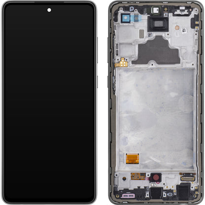 Zaslon s dodirnim ekranom Samsung Galaxy A72 A725 / A72 5G A726, s okvirom, crni, servisni paket GH82-25460A