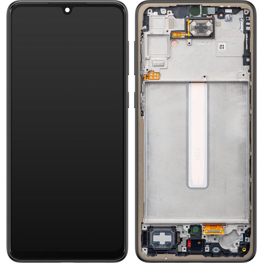 Zaslon s dodirnim ekranom Samsung Galaxy A33 5G A336, s okvirom, crni, paket za servis GH82-28143A