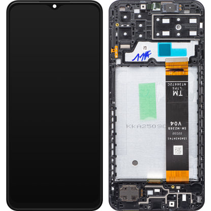Zaslon s dodirnim ekranom Samsung Galaxy A13 A135, s okvirom, crni, servisni paket GH82-28508A