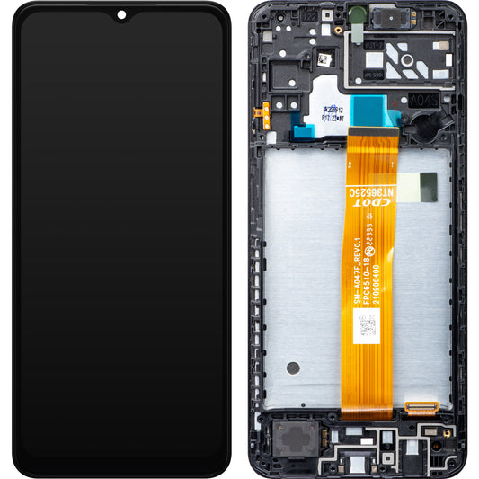 Zaslon s dodirnim ekranom Samsung Galaxy A04s A047, s okvirom, crni, servisni paket GH82-29805A