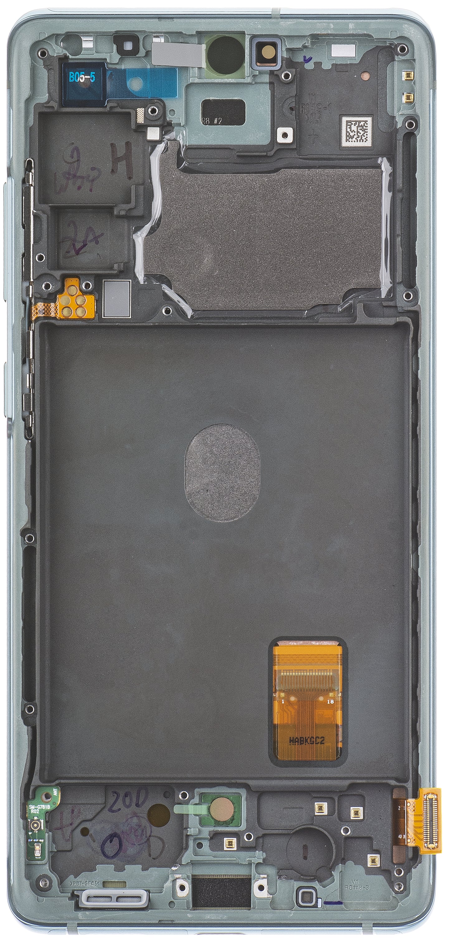Zaslon s dodirnim ekranom Samsung Galaxy S20 FE 5G G781, s okvirom, Zelena (Cloud Mint), Servisni paket GH82-24214D