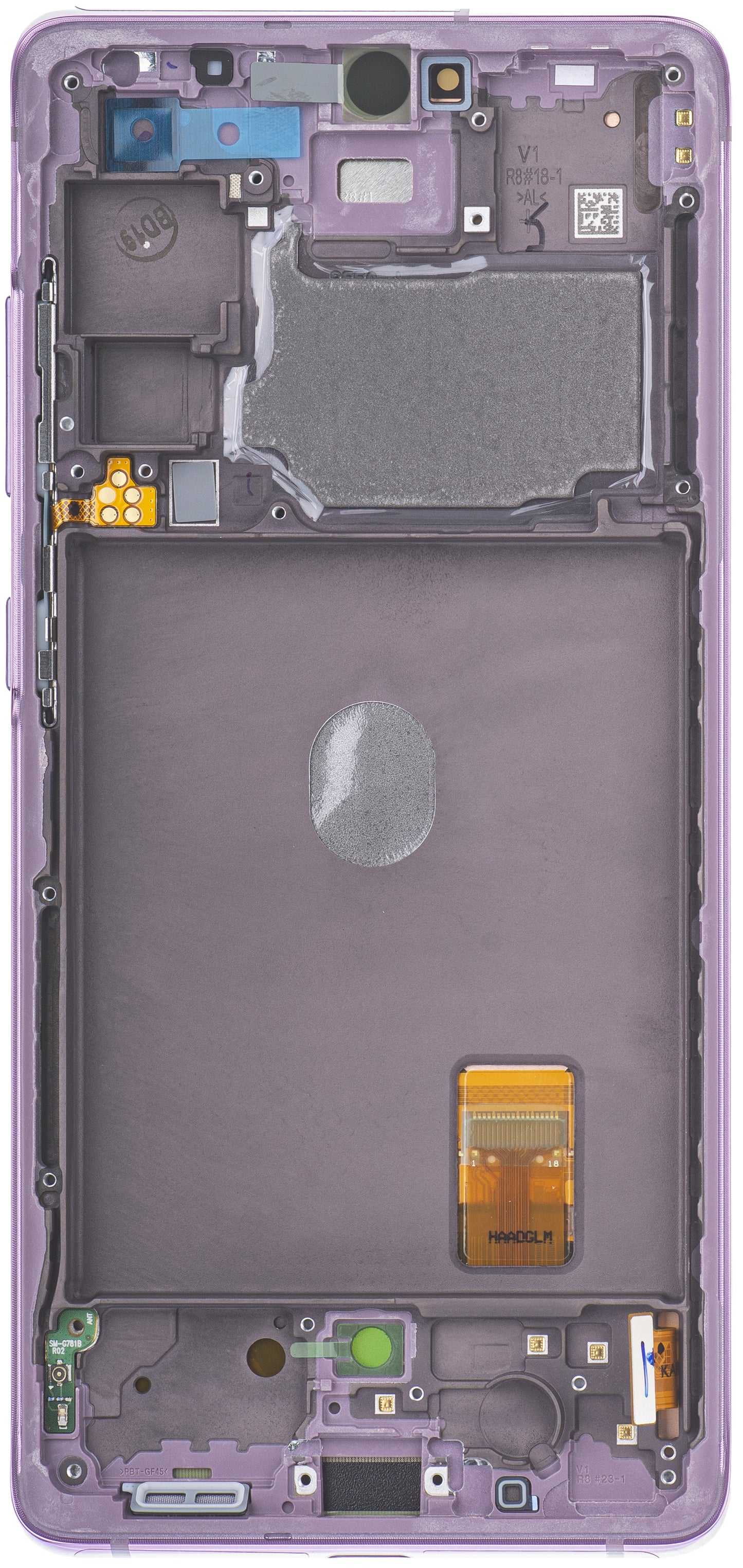 Zaslon s dodirnim ekranom Samsung Galaxy S20 FE 5G G781, s okvirom, Ljubičasti, Service Pack GH82-24214C