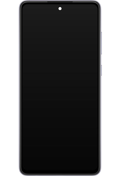 Zaslon s dodirnim ekranom Samsung Galaxy A72 A725 / A72 5G A726, s okvirom, ljubičasti, servisni paket GH82-25460C