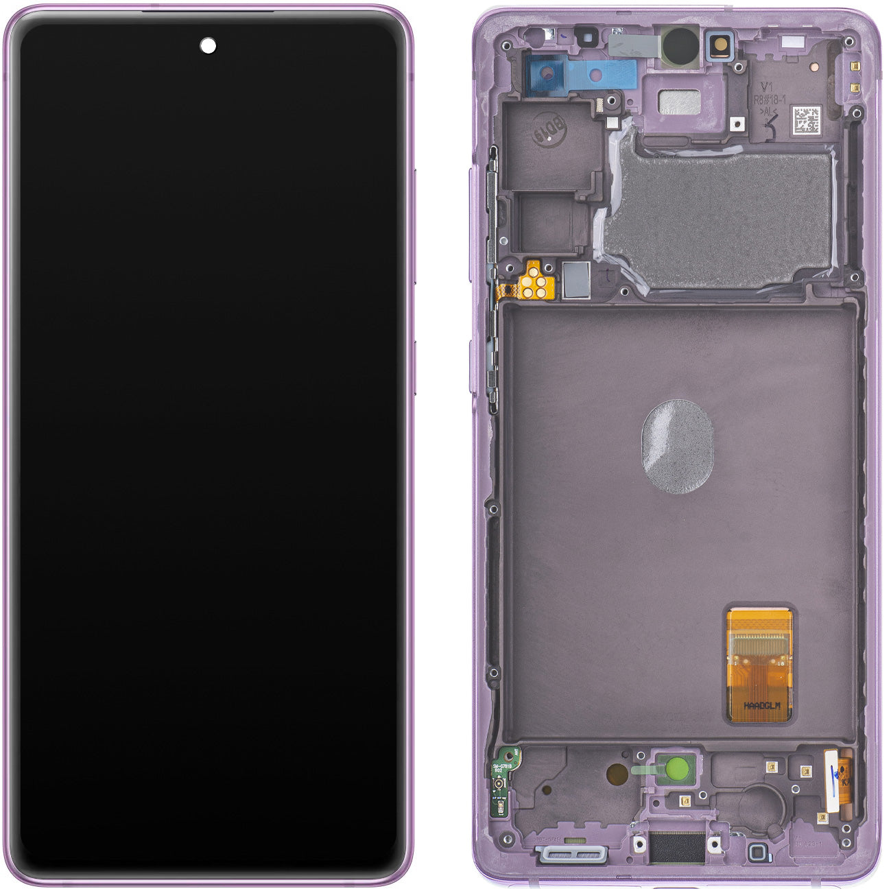 Zaslon s dodirnim ekranom Samsung Galaxy S20 FE 5G G781, s okvirom, Ljubičasti, Service Pack GH82-24214C