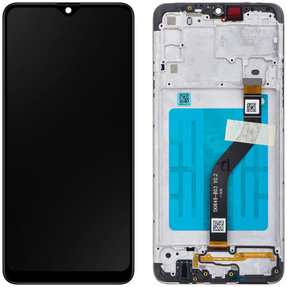 Zaslon s dodirnim ekranom Samsung Galaxy A20s A207, s okvirom, crni, servisni paket GH81-17774A